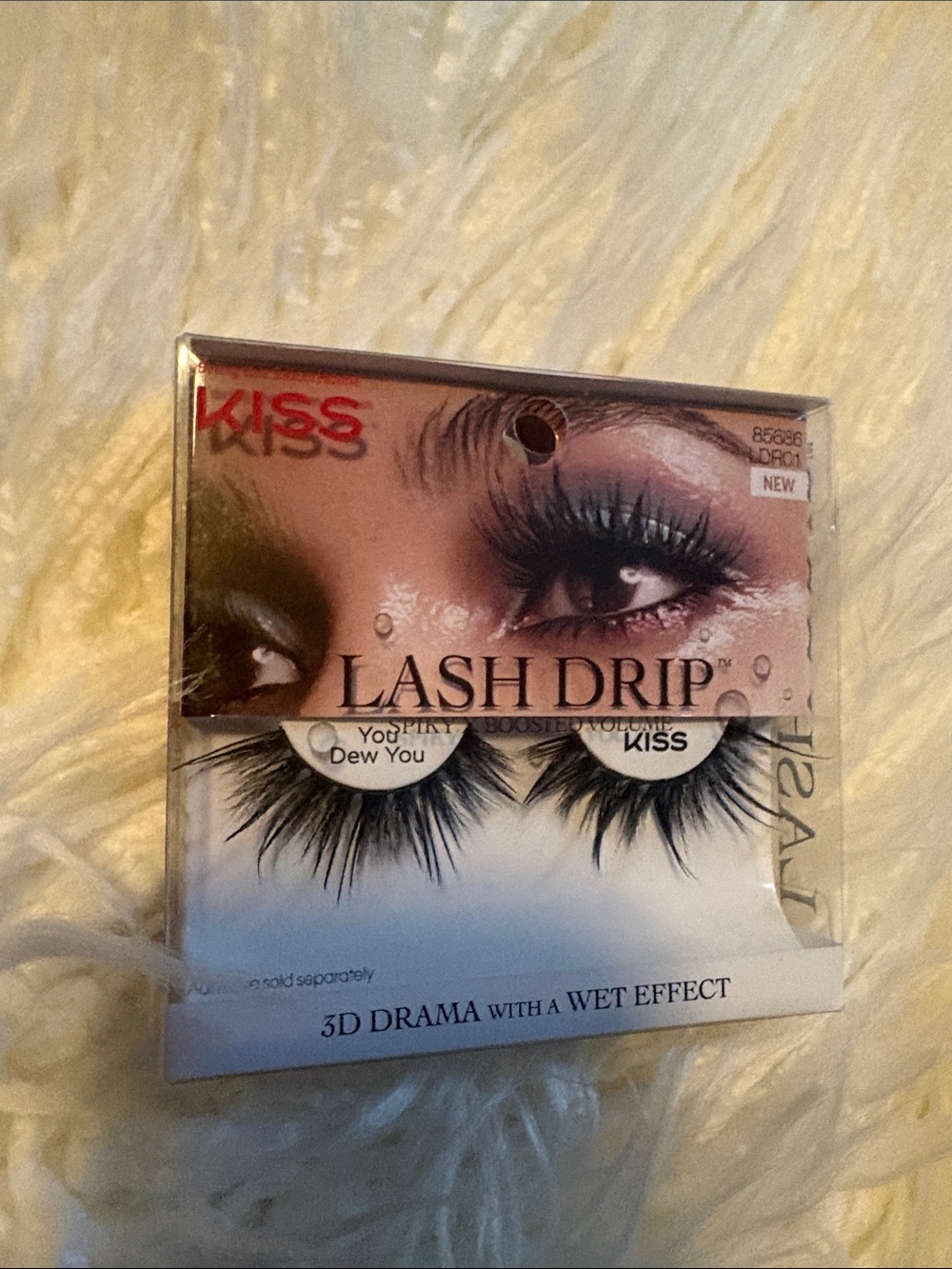Kiss Lash Drip False Eyelashes - Black